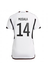 Saksa Jamal Musiala #14 Jalkapallovaatteet Naisten Kotipaita MM-kisat 2022 Lyhythihainen